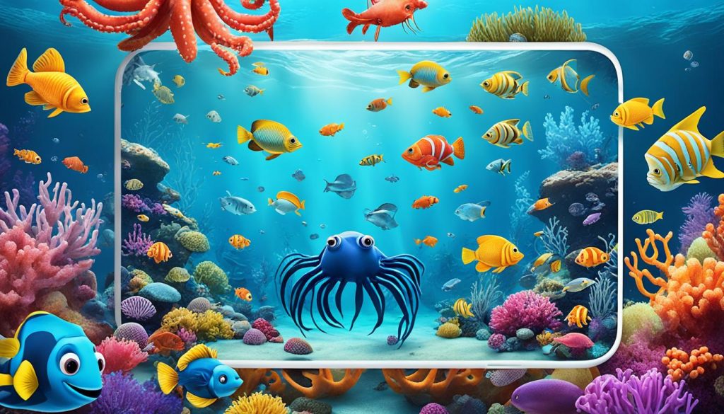 Aplikasi tembak ikan untuk Android/iOS